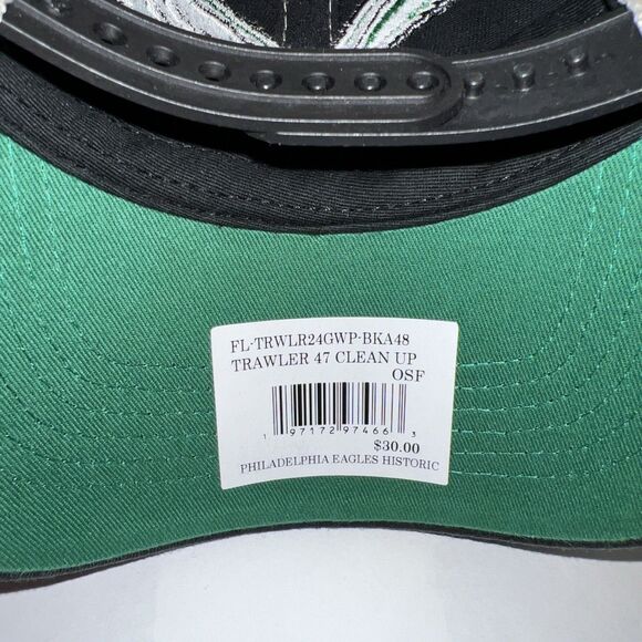 Philadelphia Eagles ‘47 Brand Trawler Clean Up Snapback Hat - Picture 7 of 7